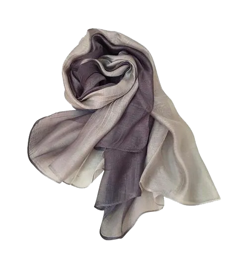 Dip-Dyed Pure Silk Scarf