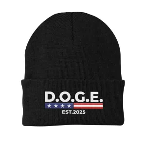 D.O.G.E Est 2025 Embroidered Beanie