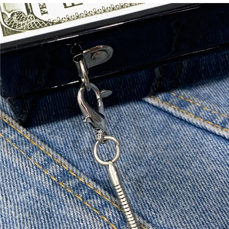 Dollar Pattern Box  Clutch Bag
