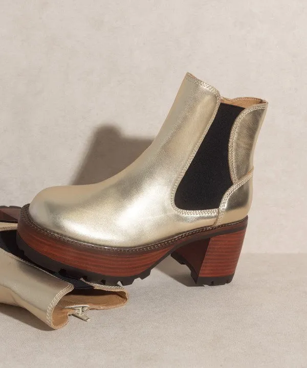 Dorothy Metallic Platform Chelsea Boots