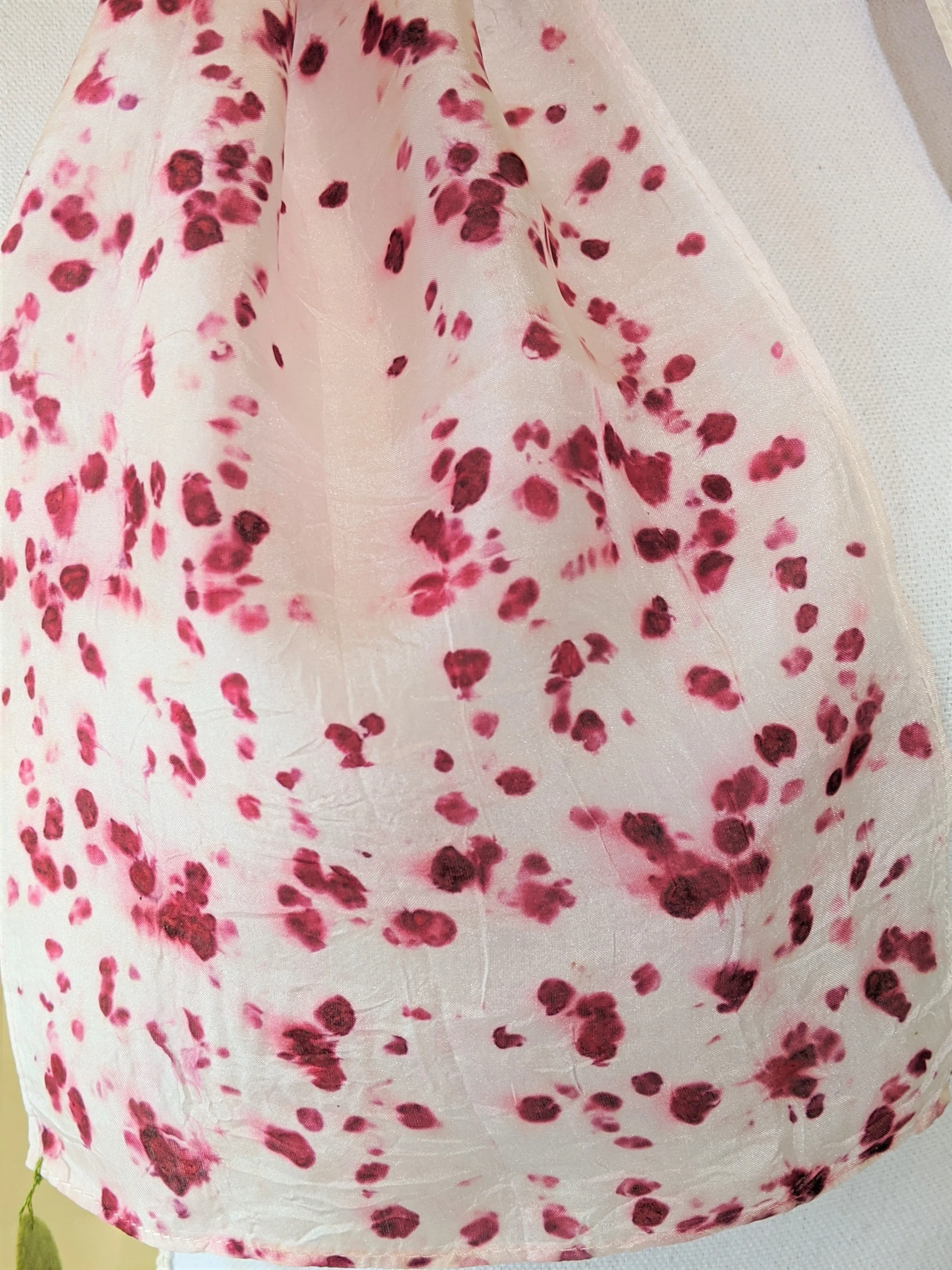 Dot to Do / Red Eco Print Scarf