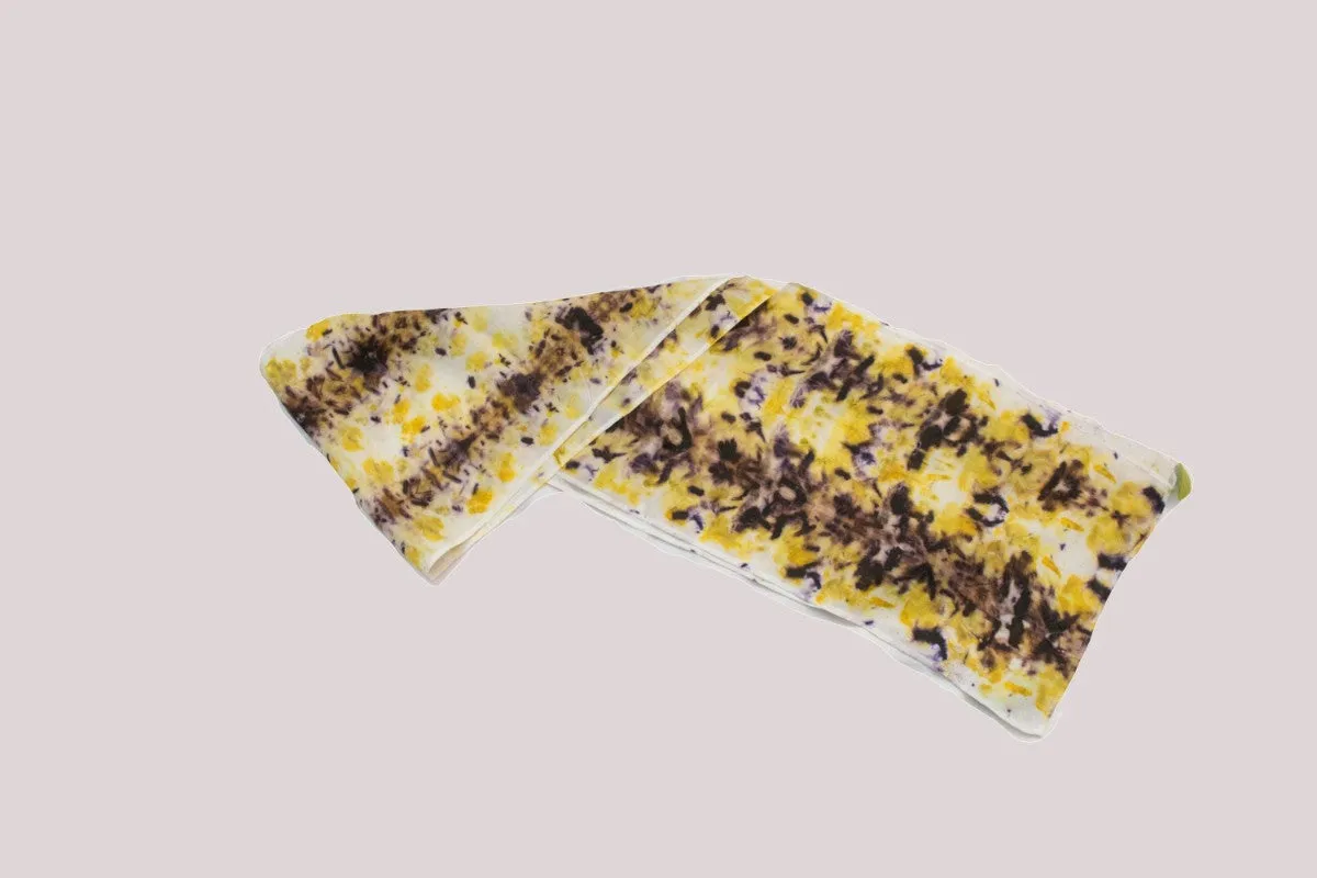 Dot to Dot / Red & Yellow Eco Print Scarf