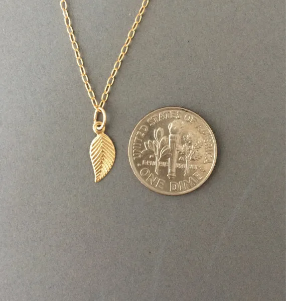 Double Strand Layered Leaf Necklace