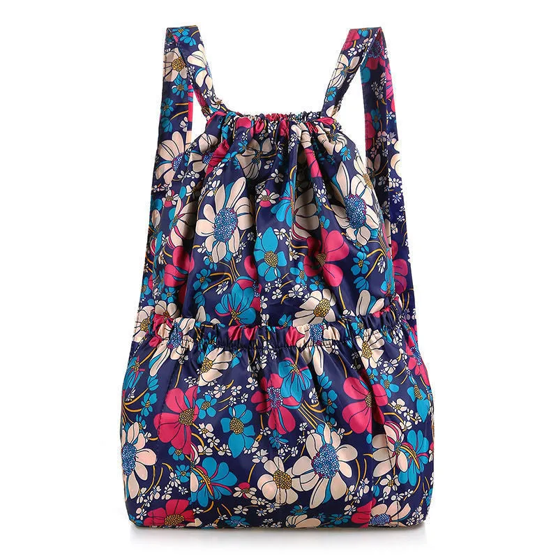 Drawstring Pocket Summer Simple Large Capacity Backpacks