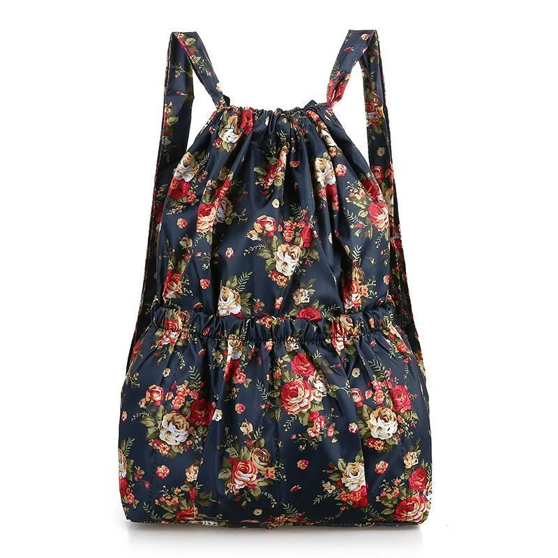 Drawstring Pocket Summer Simple Large Capacity Backpacks