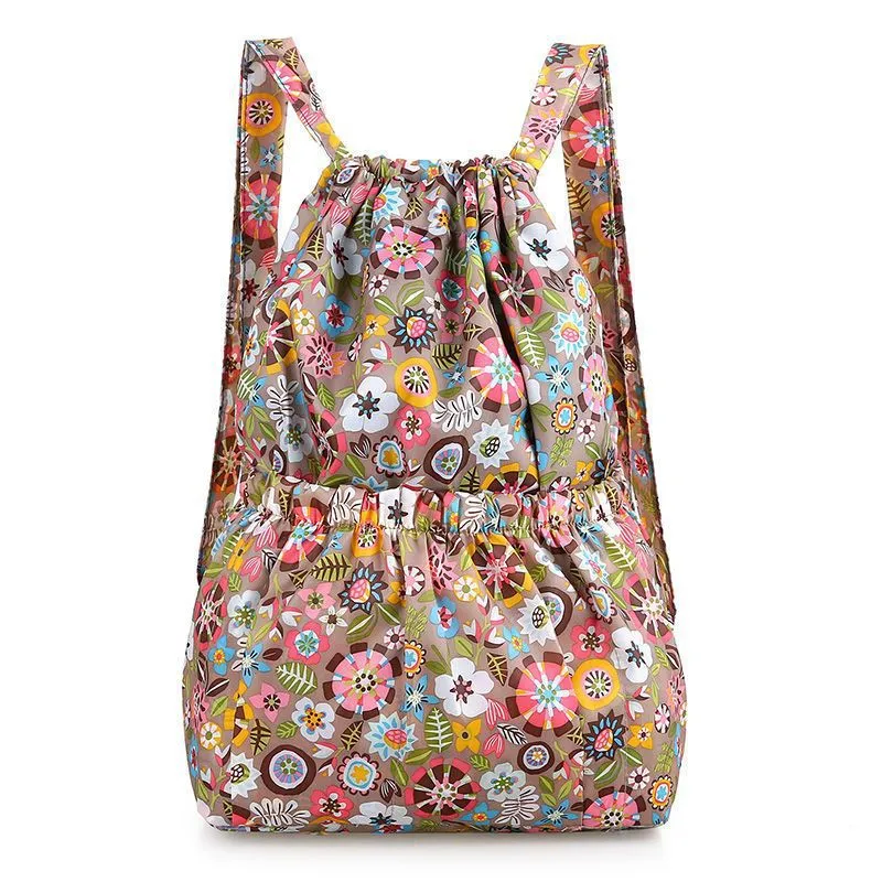 Drawstring Pocket Summer Simple Large Capacity Backpacks