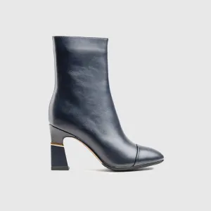 Dress Ankle Boots Navy Car010