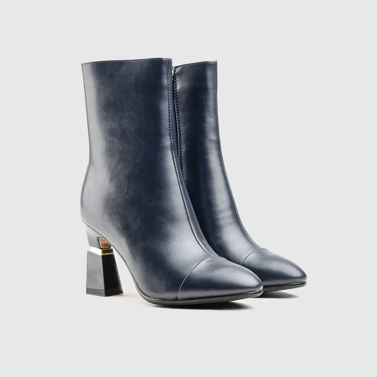 Dress Ankle Boots Navy Car010