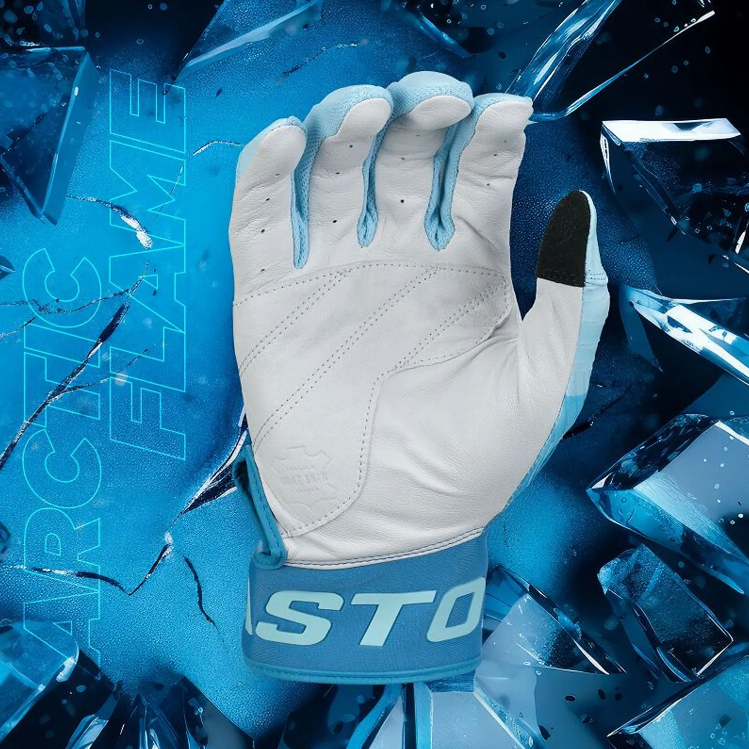 EASTON WALK-OFF ETHOS BATTING GLOVES ADULT ARCTIC FLAME