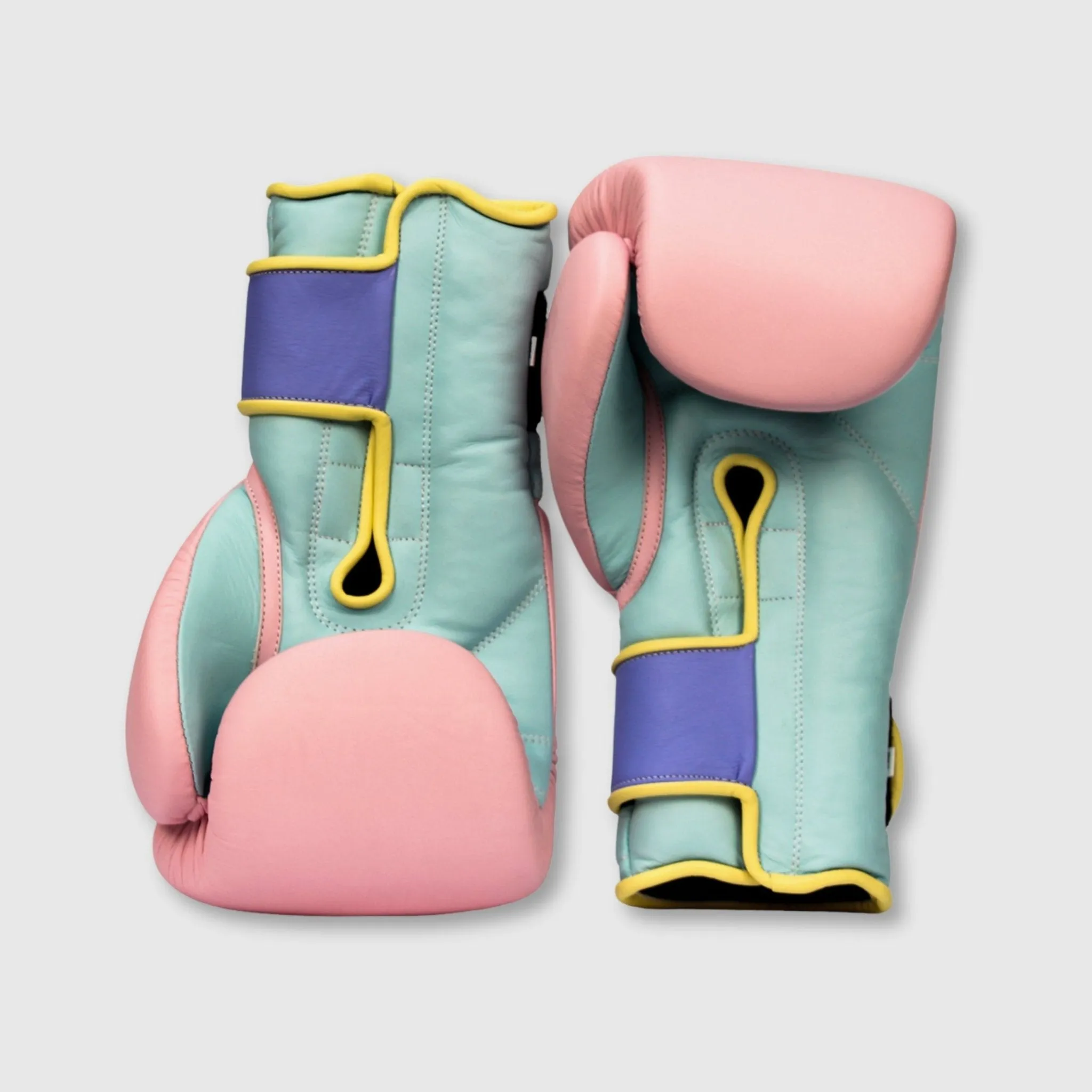 Elite Pastel Leather Boxing Gloves - Pink