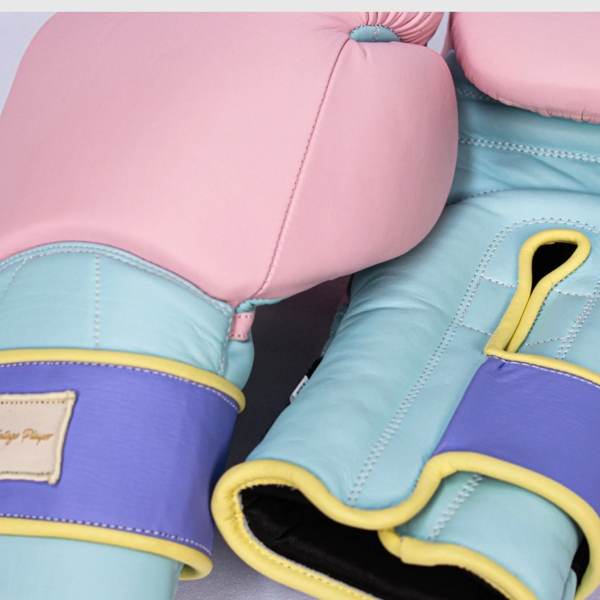 Elite Pastel Leather Boxing Gloves - Pink