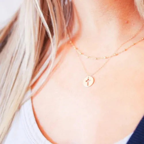 ENewton 16" Necklace Gold-Blessed Charm