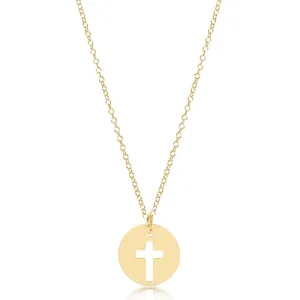 ENewton 16" Necklace Gold-Blessed Charm