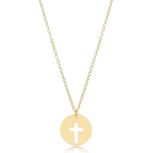 ENewton 16" Necklace Gold-Blessed Charm