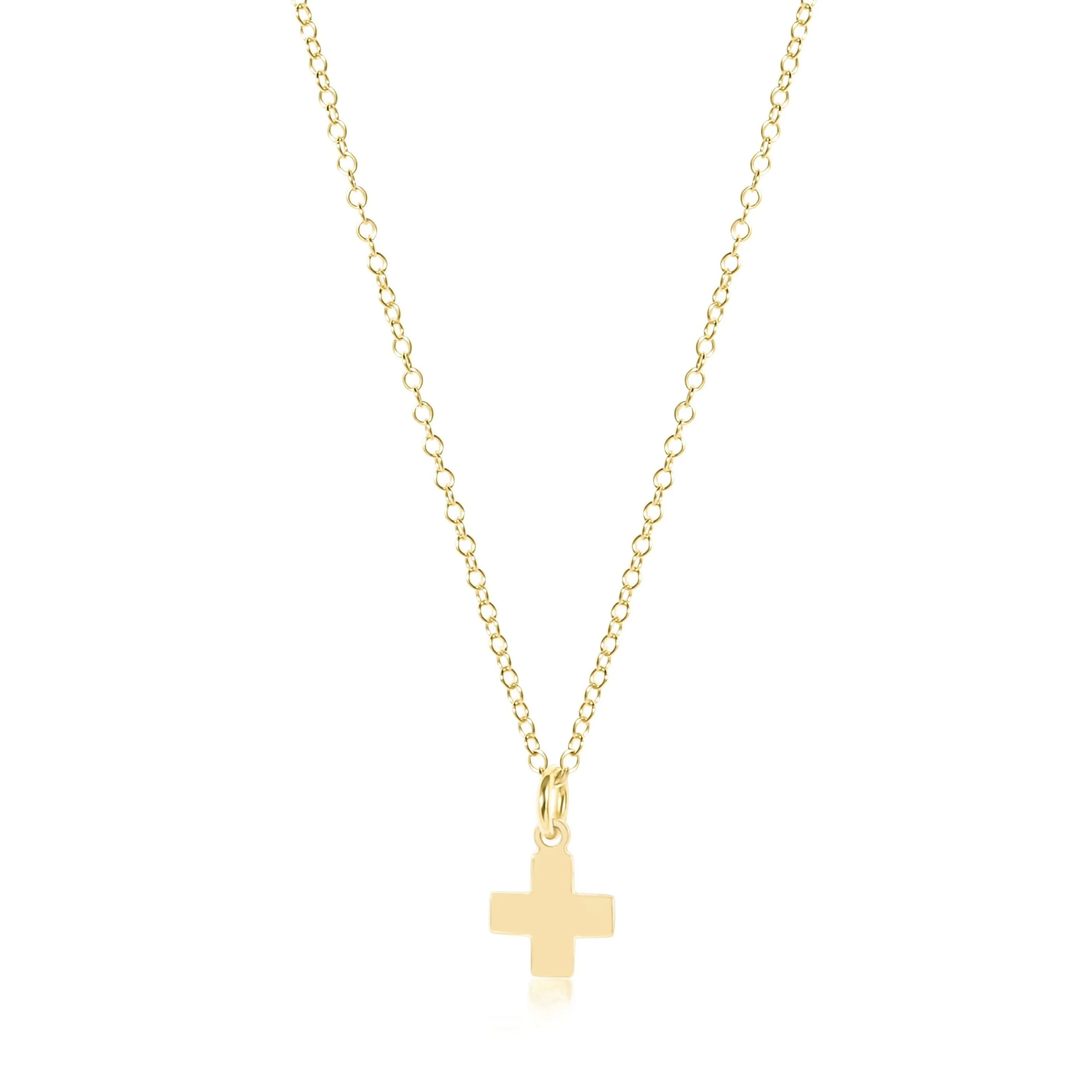 ENewton 16" Necklace Gold - Signature Cross Gold Charm