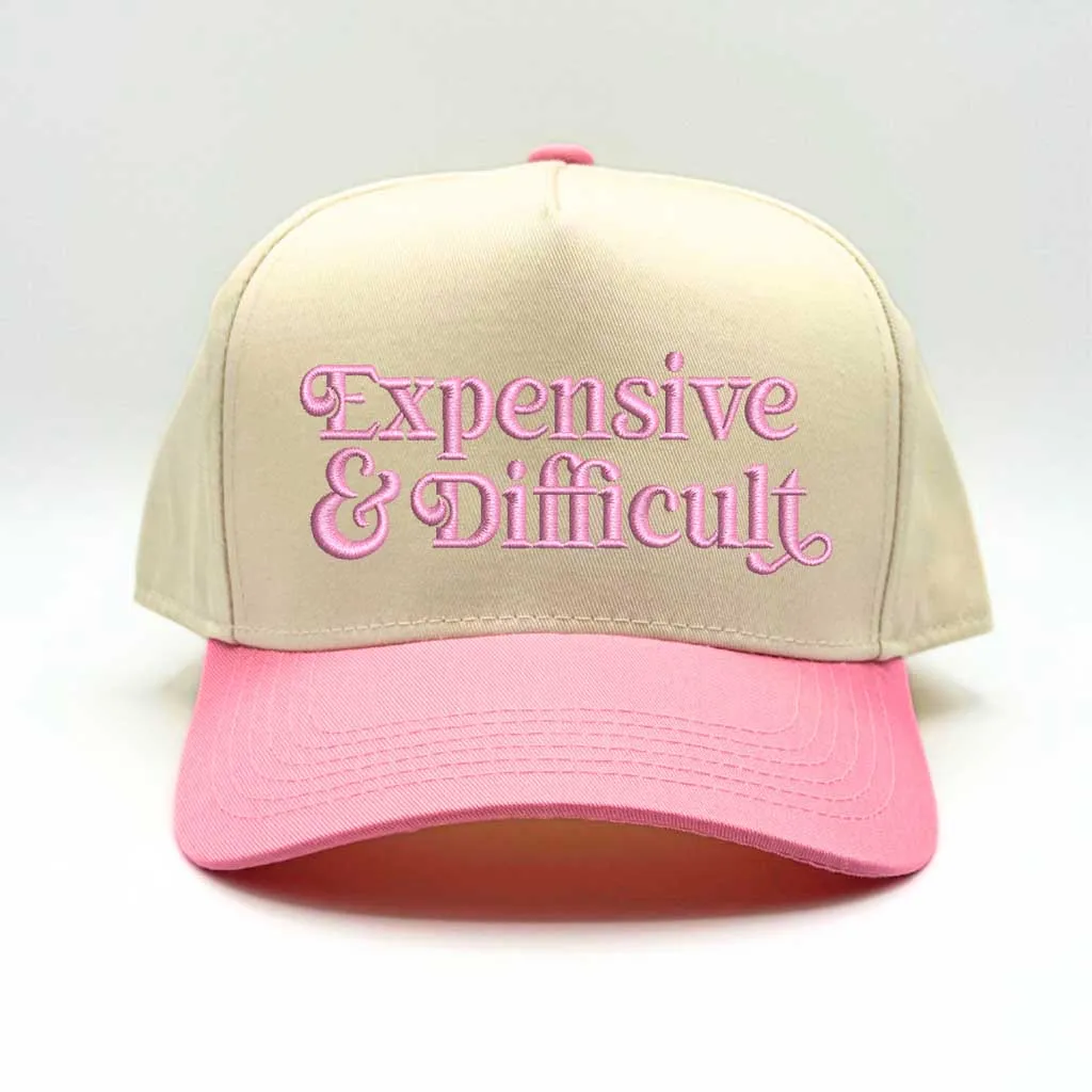 Expensive & Difficult Embroidered Baseball Hat