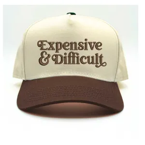 Expensive & Difficult Embroidered Baseball Hat