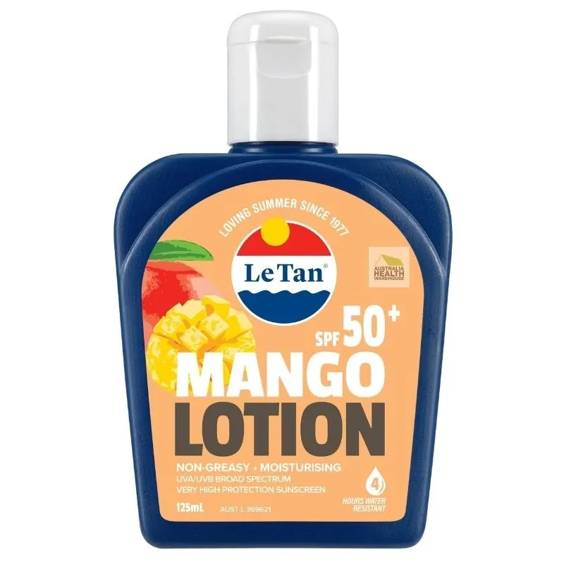 [Expiry: 09/2026]  Le Tan SPF 50  Mango Sunscreen Lotion 125mL