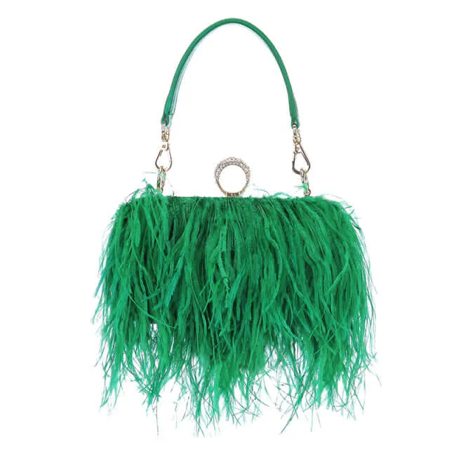 Feather Party Shoulder Bag