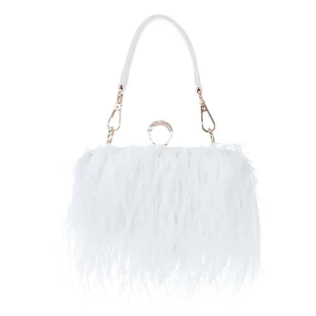 Feather Party Shoulder Bag