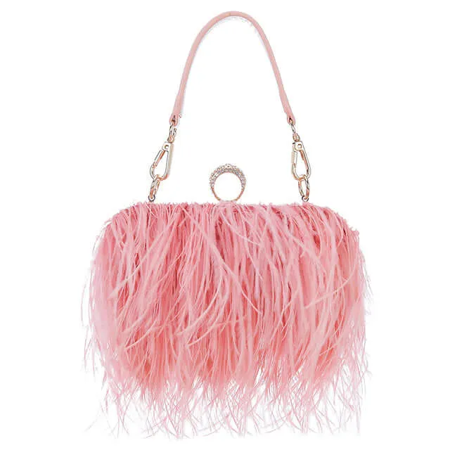 Feather Party Shoulder Bag