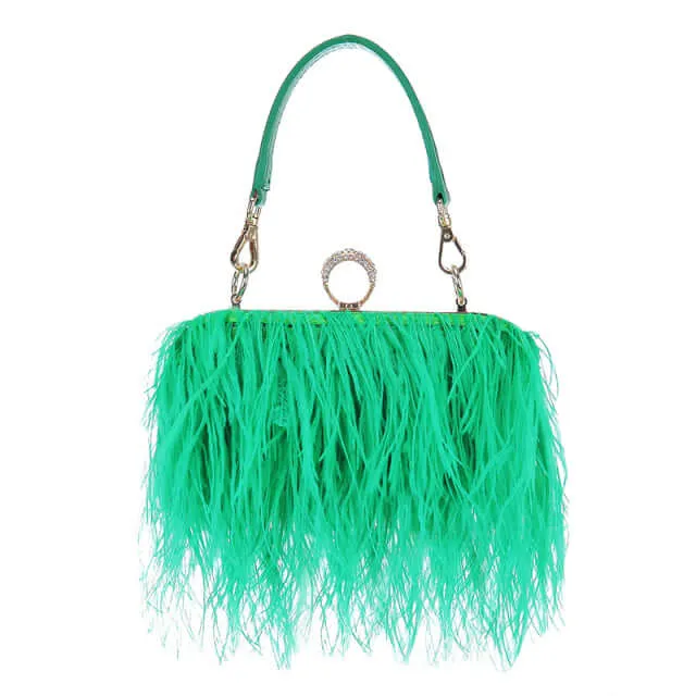 Feather Party Shoulder Bag