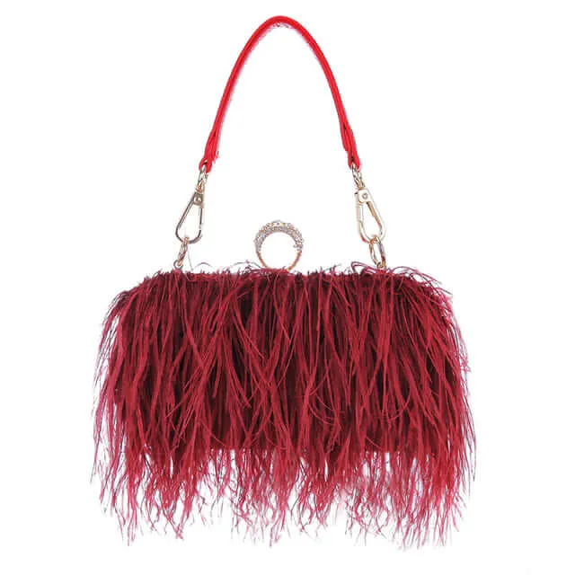 Feather Party Shoulder Bag