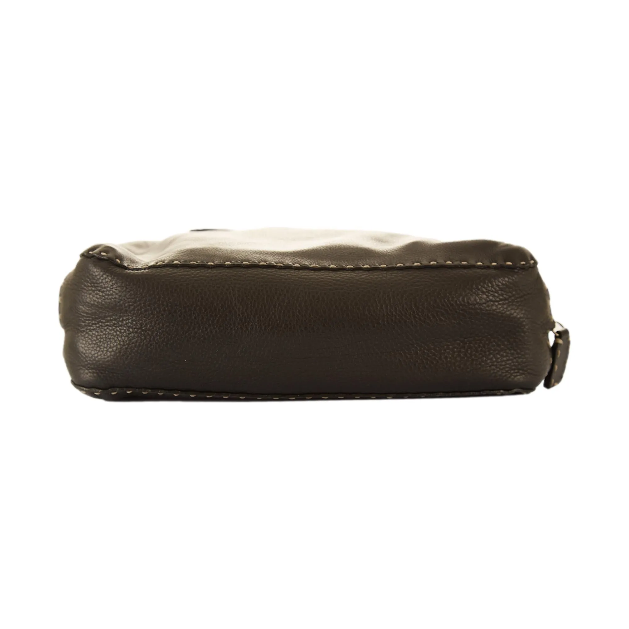 Fendi Black Contrast Stitch Shoulder Bag