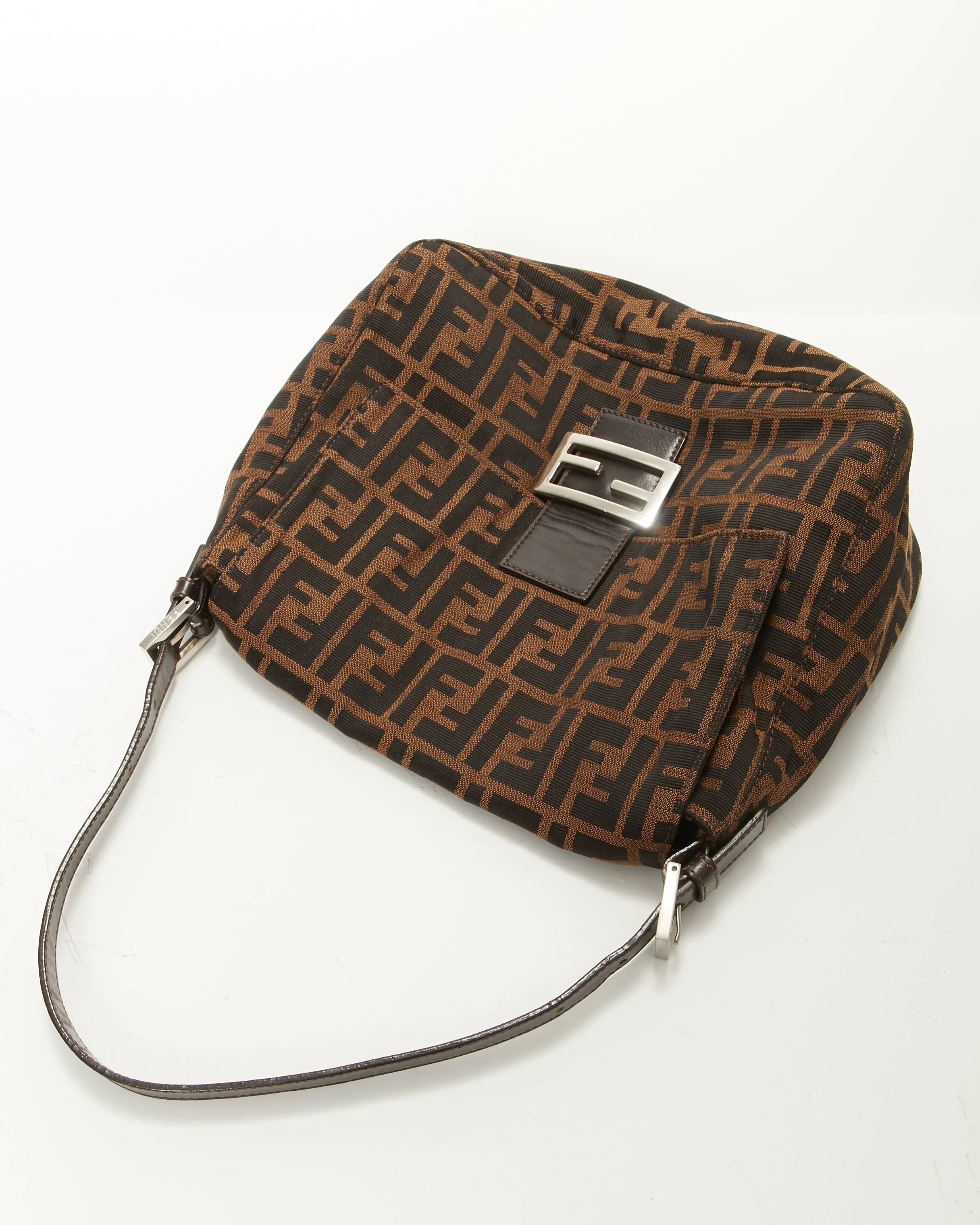 Fendi Zucca Mamma Forever Canvas Shoulder Bag