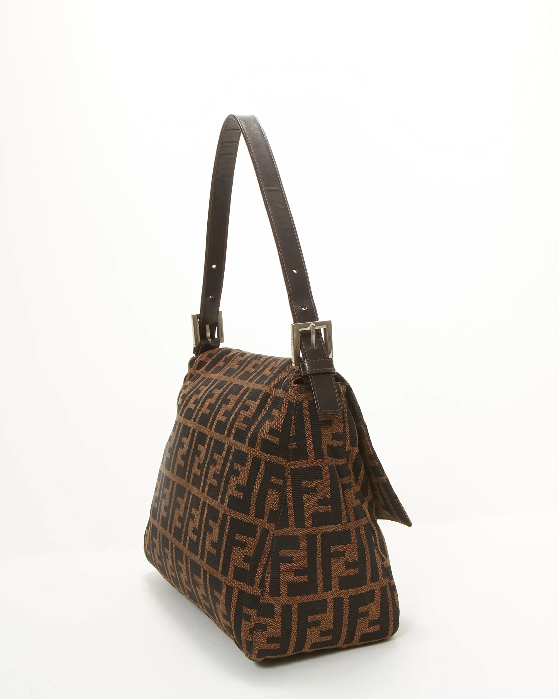 Fendi Zucca Mamma Forever Canvas Shoulder Bag