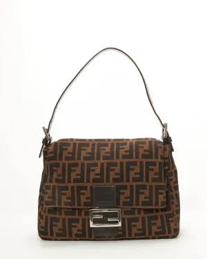 Fendi Zucca Mamma Forever Canvas Shoulder Bag