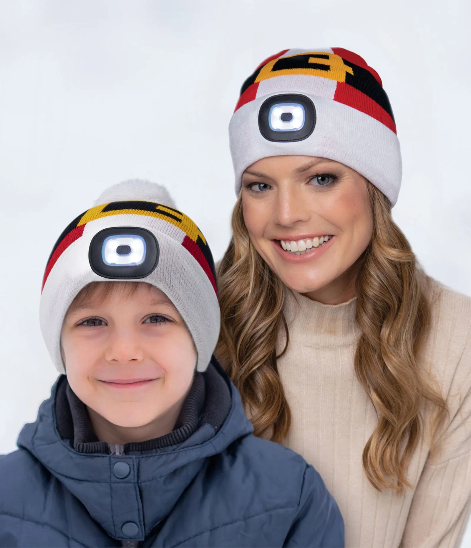 Festive AF Nightscope USB Rechargeable LED Beanie - Santa