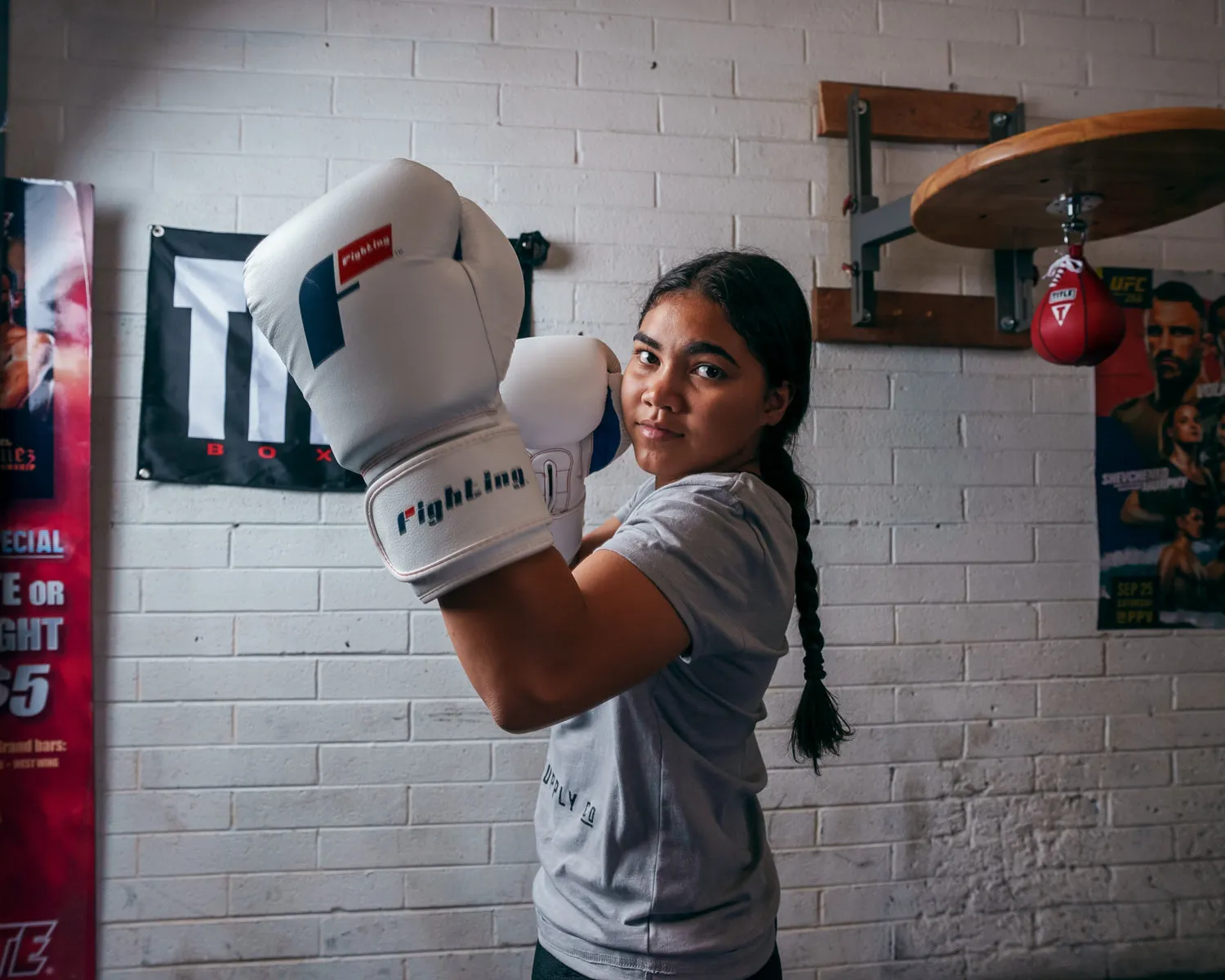 Fighting Leather Heavy Bag Boxing Gloves