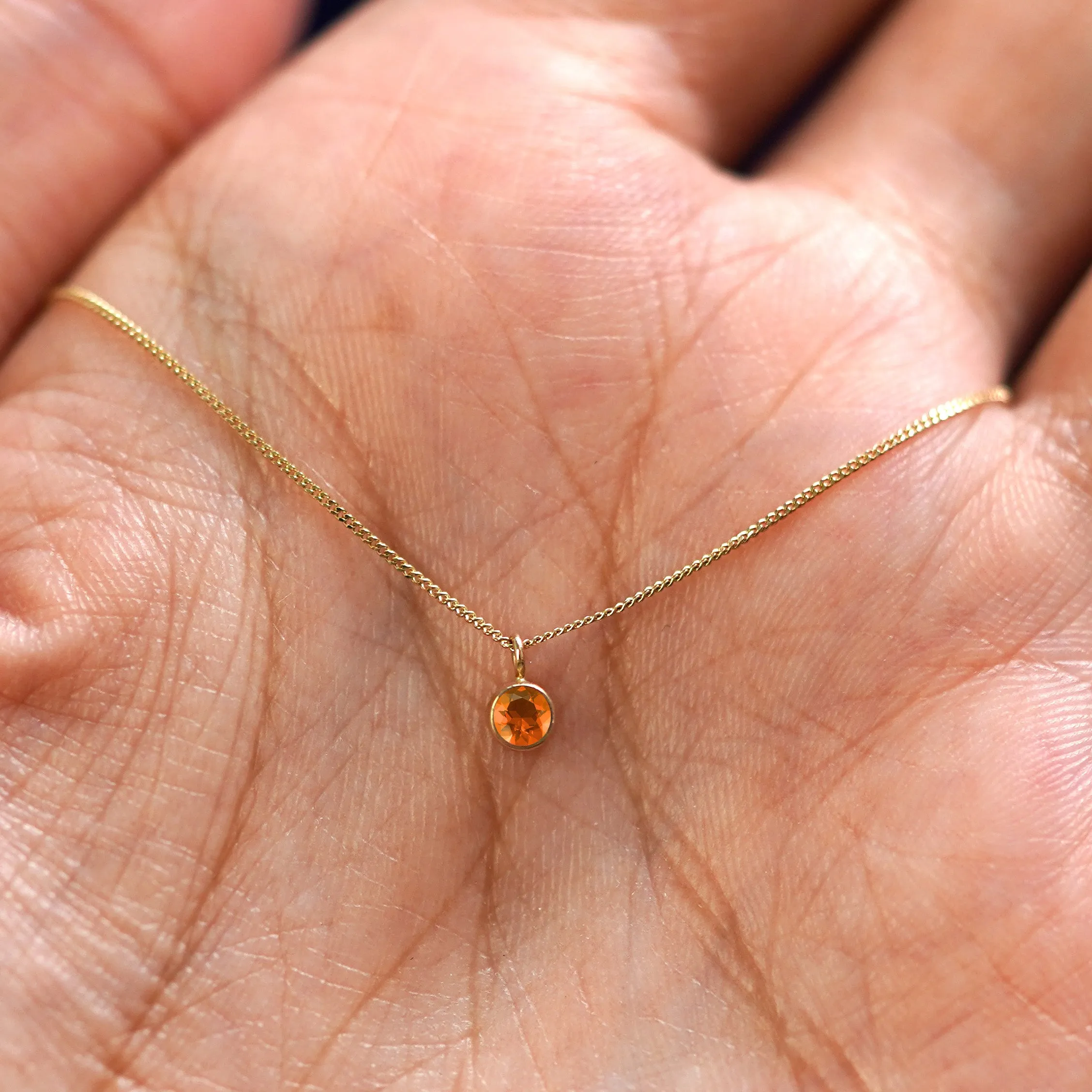 Fire Opal Necklace