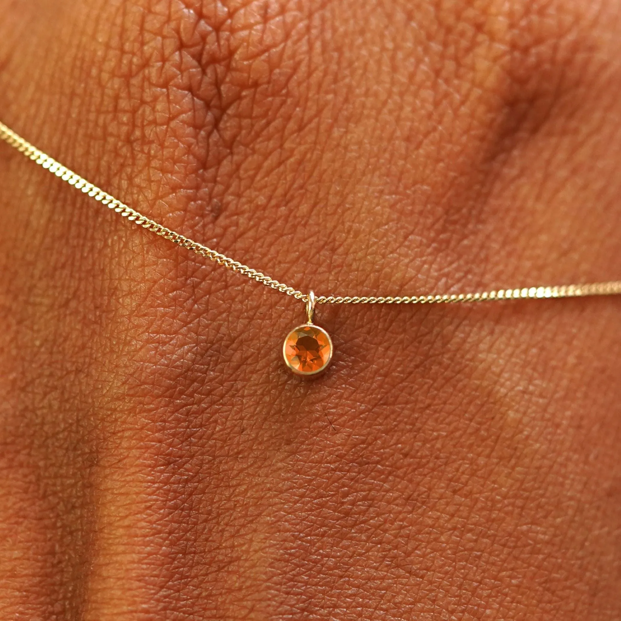 Fire Opal Necklace