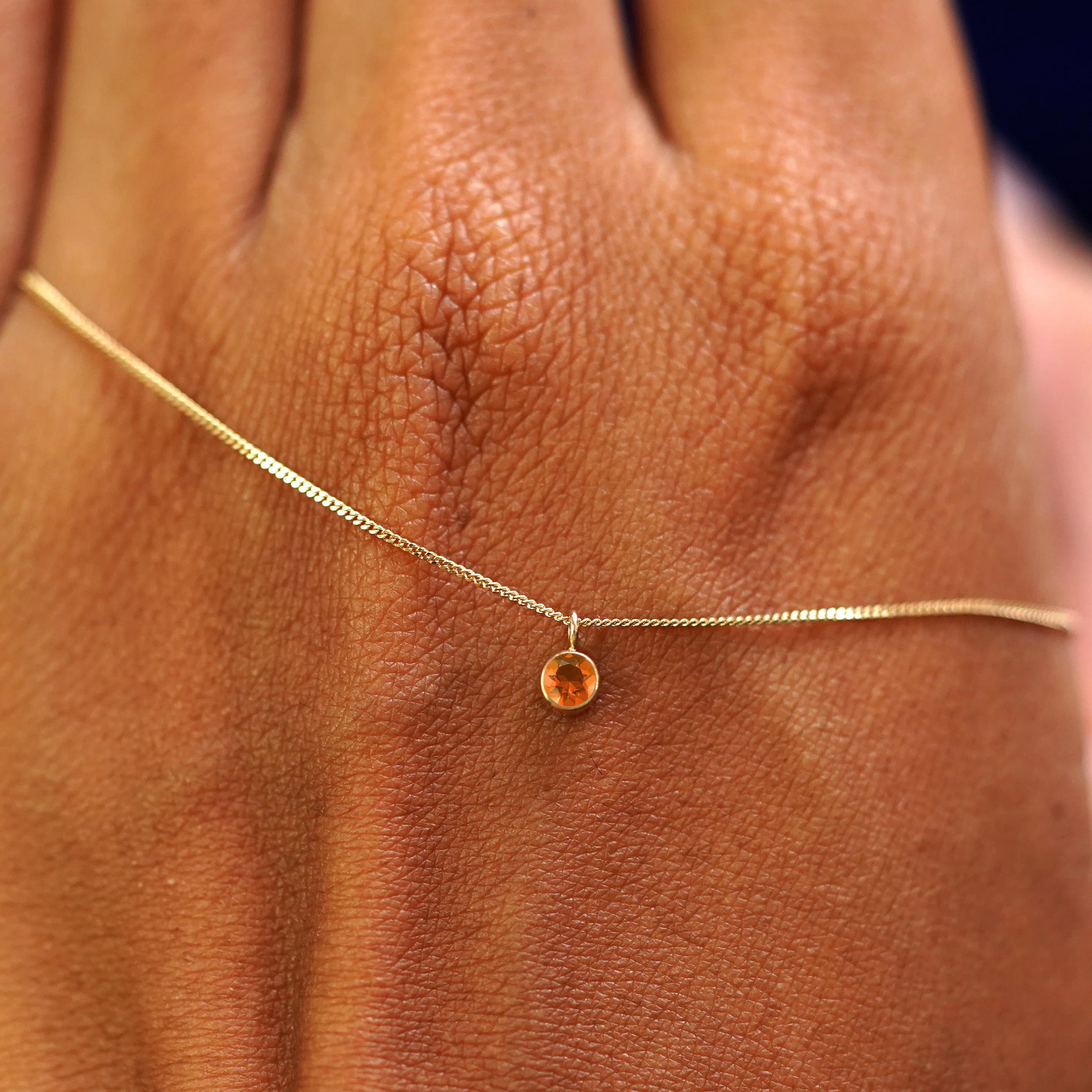 Fire Opal Necklace