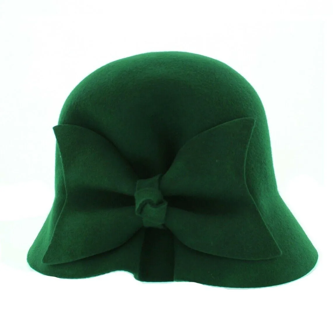 Fischer Accessories Ladies Wool Cloche Hat Green