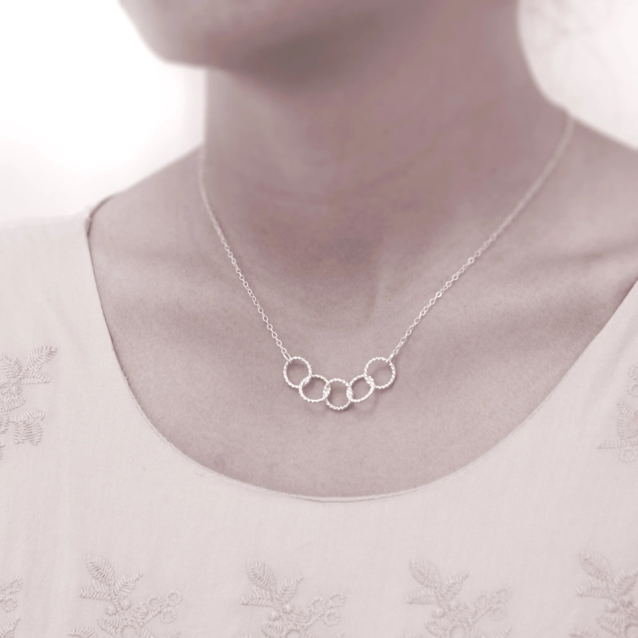 “Five Best Friends" Sterling Silver Necklace | Friends & Sisters