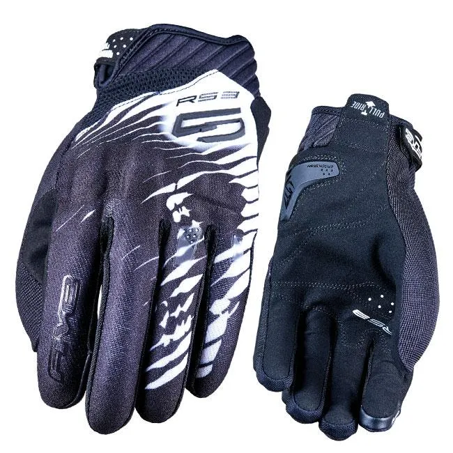 FIVE RS3 EVO Skull Glove - Black White
