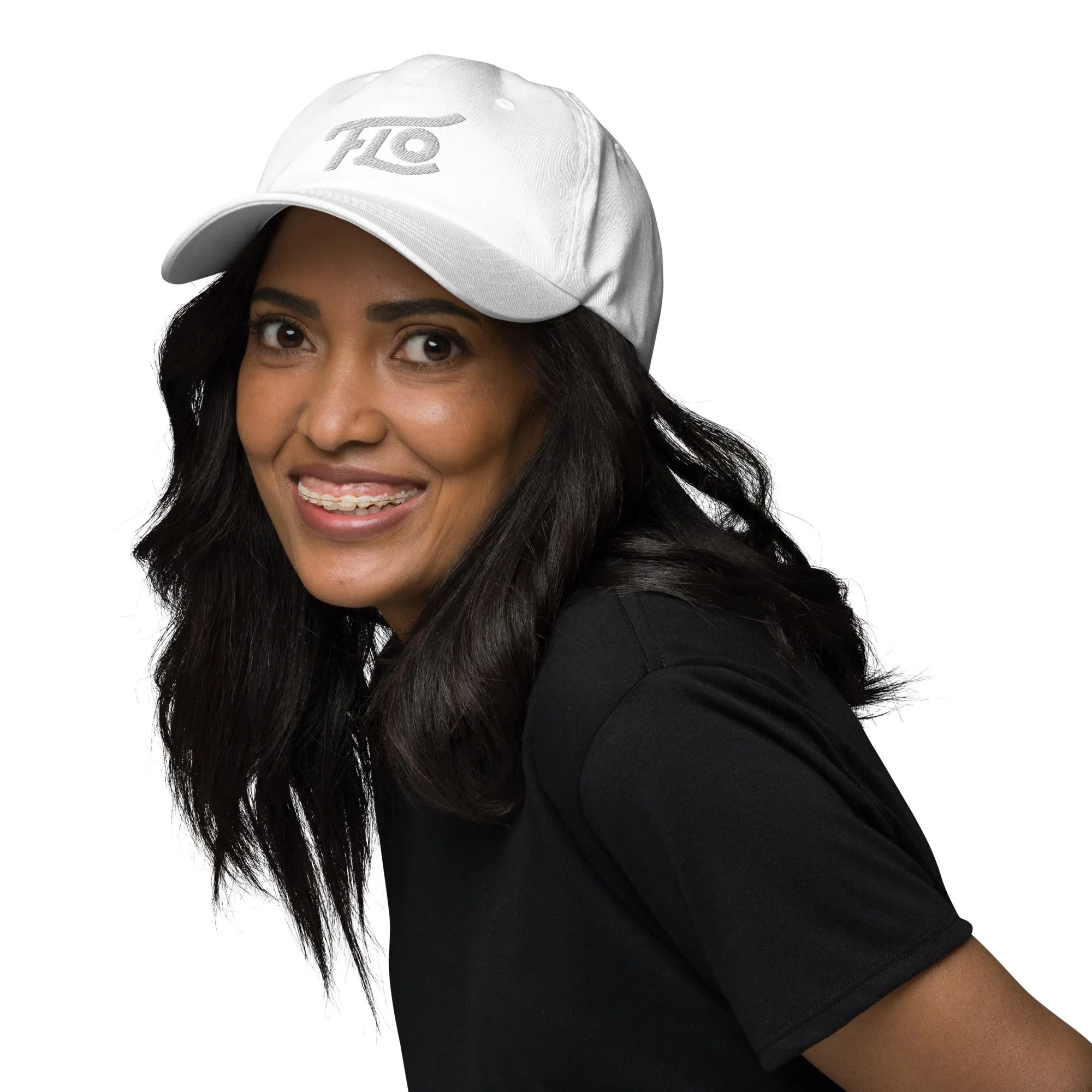 FLO Dad Cap (White)