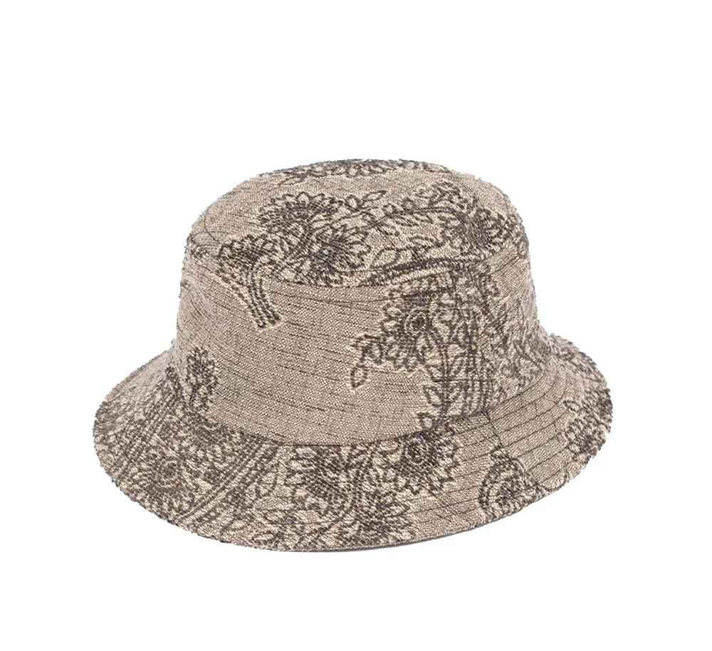 FLORAL DEMASK BUCKET HAT