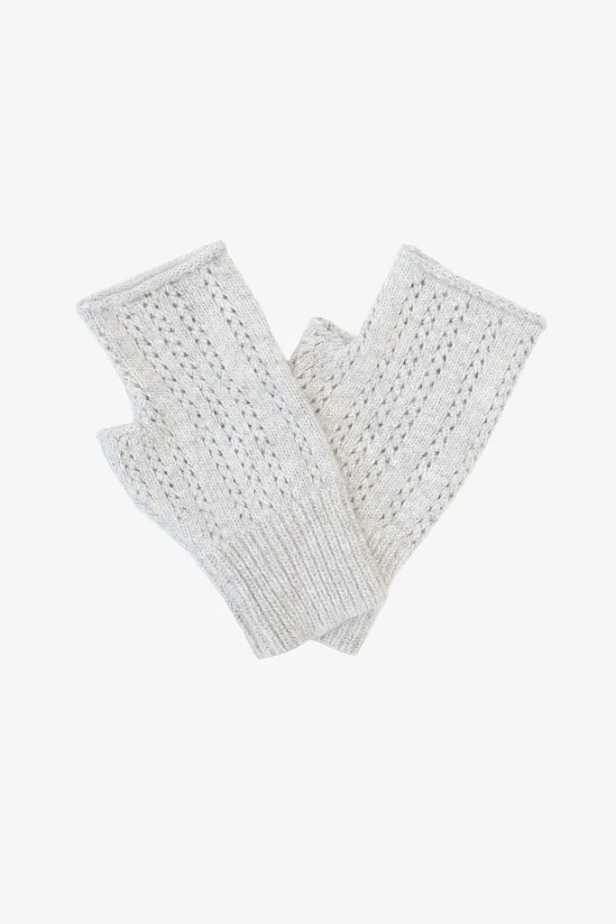Florence Fingerless Gloves - Grey