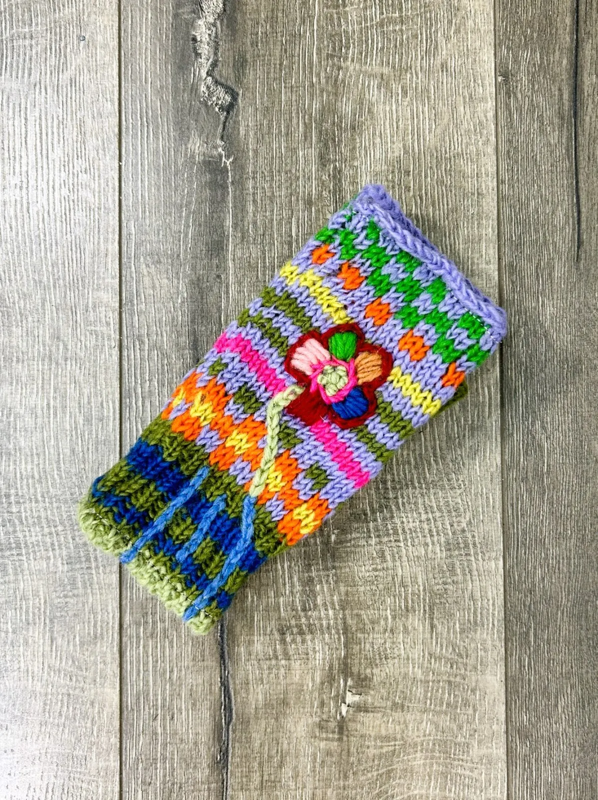 Flower Wool Handwarmers