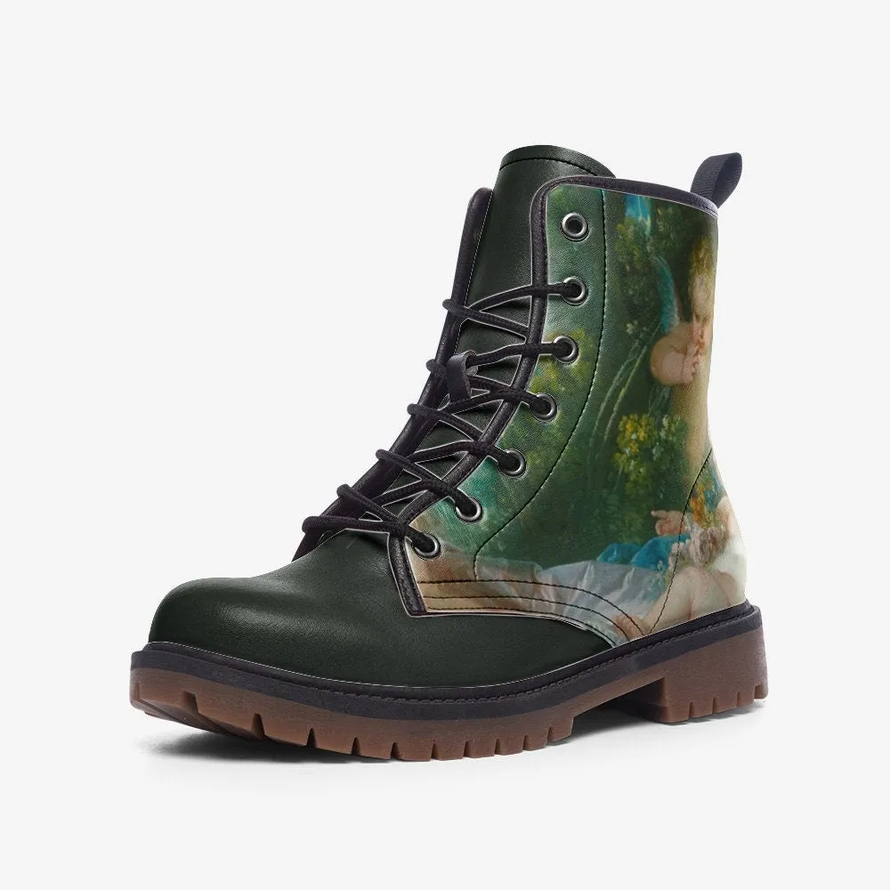 François Boucher Venus Consoling Love Vegan Leather Unisex Boots