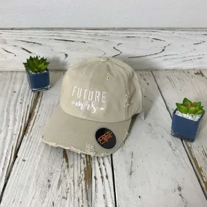 Future Mrs. Distressed Embroidered Baseball Hat