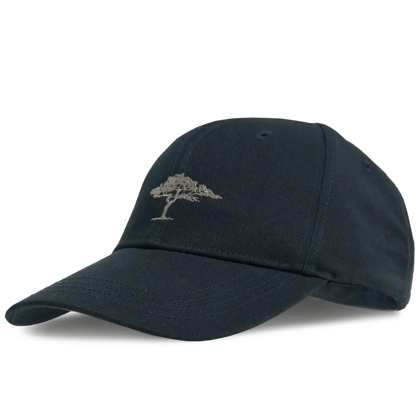 FYNCH HATTON Embroidered Cotton Cap – Navy