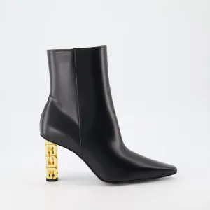 G-Cube Leather Ankle Boots