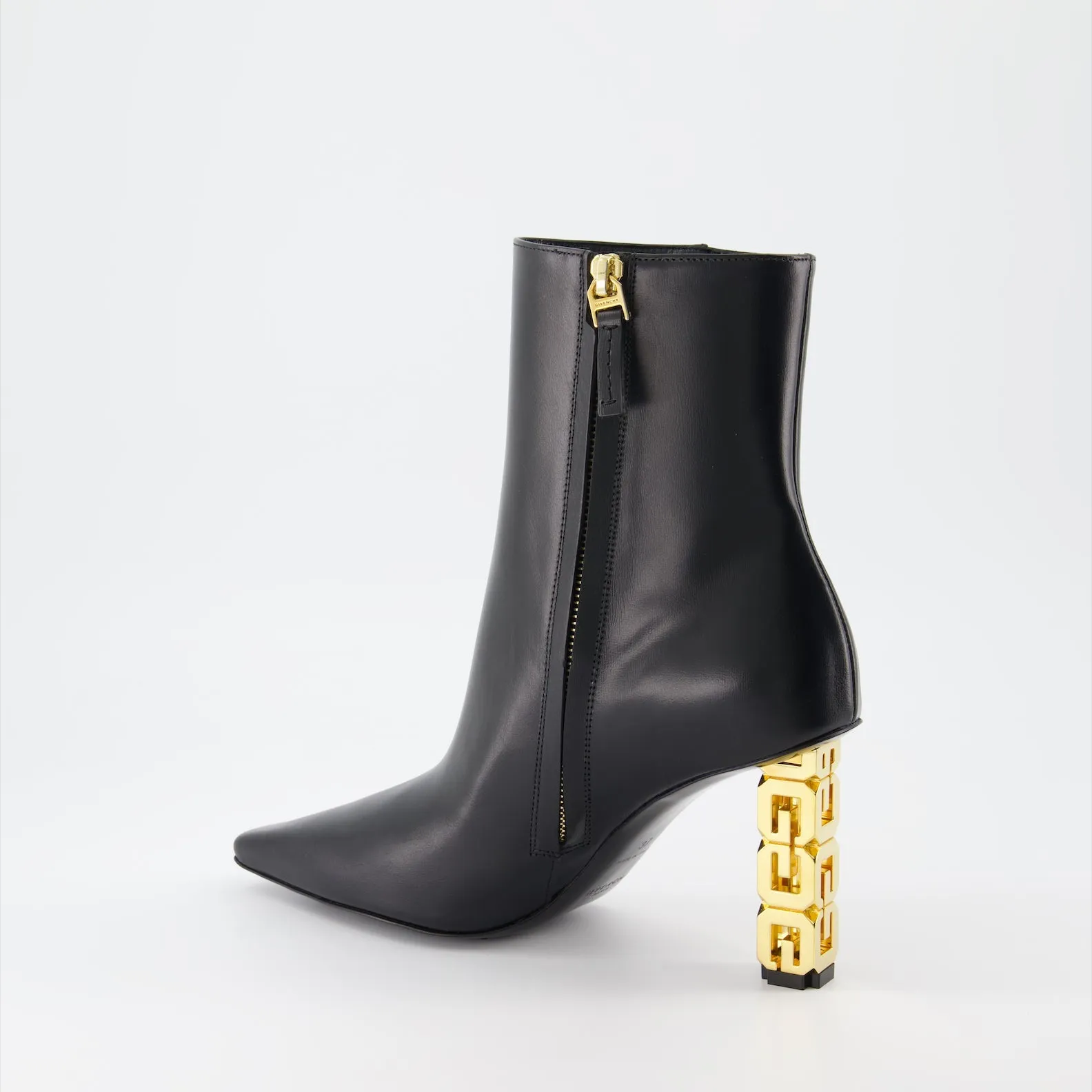 G-Cube Leather Ankle Boots