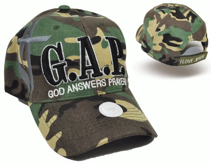 G.A.P. (God Answers Prayers) Baseball Cap - Camo