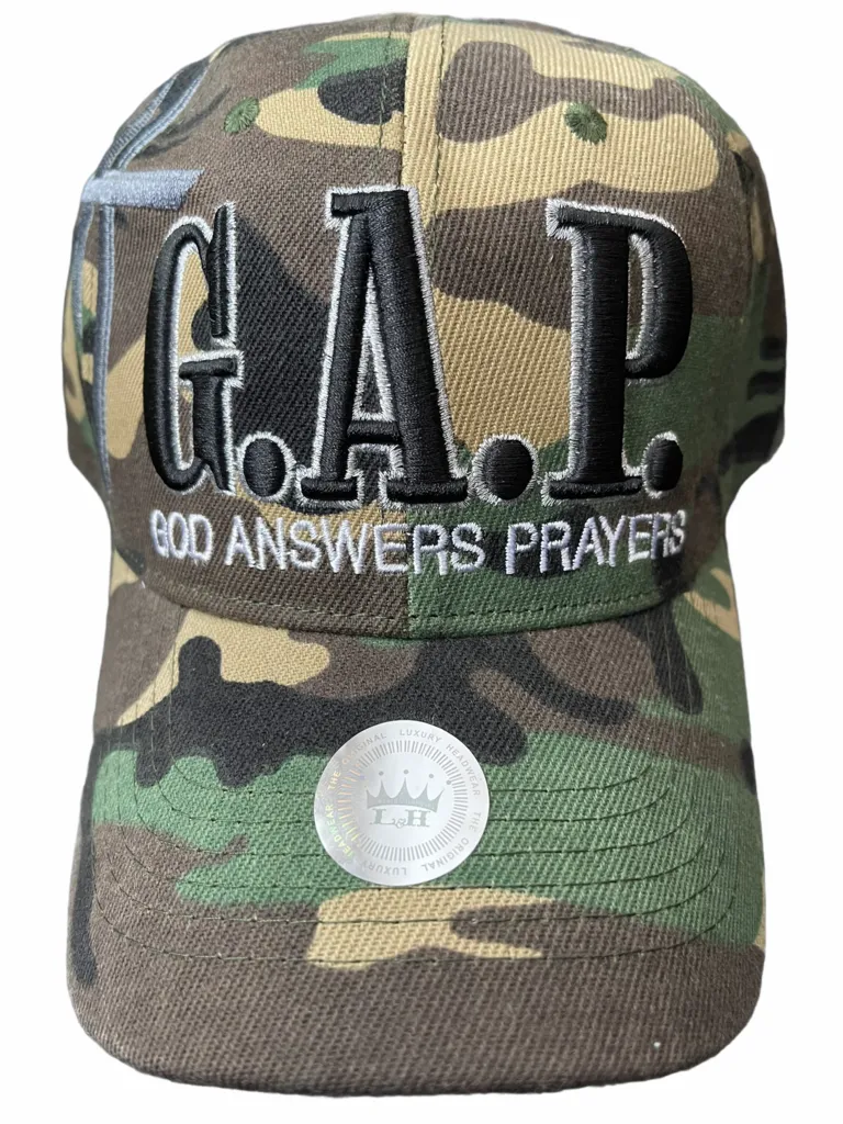 G.A.P. (God Answers Prayers) Baseball Cap - Camo